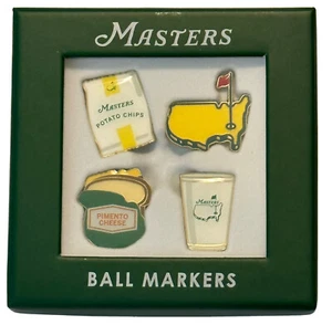 2025 Masters 4er Set KONZESSIONEN Golfball Marker Set - 4er Pack! - Bild 1 von 2