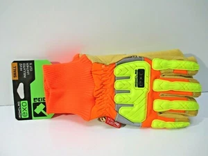 IRONCLAD EXO2-VIP5-02-S SIZE SMALL CUT 5 INSULATED LEATHER GLOVE HI-VIZ/TAN NEW - Picture 1 of 5