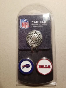 NFL Buffalo Bills Golfhut Magnetclip mit 2 doppelseitigen Ballmarkern - Bild 1 von 1