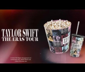 Taylor Swift The Eras Tour Popcorn Eimer/Dose & Tasse mit Strohhalm - offizieller Merch - Bild 1 von 6