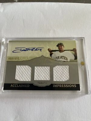2011 Topps Marquee Acclaimed Impressions Triple 408/470 Jose Tabata #AIT-6 Auto - Image 1 of 3