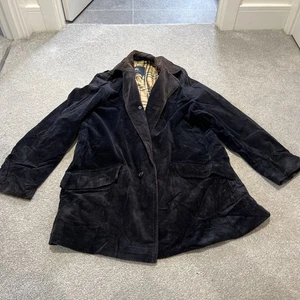 Burberry giacca velluto a coste blu navy Large - Foto 1 di 7
