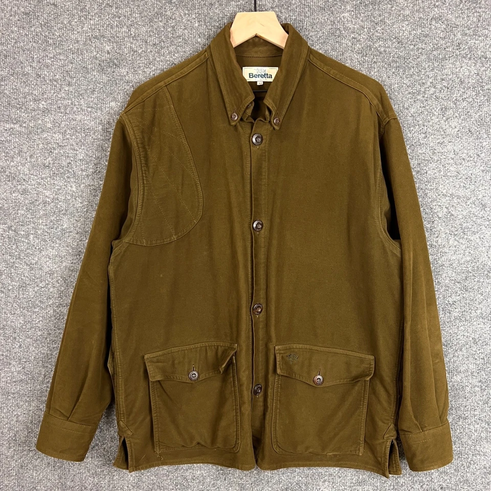 Chaqueta de Tiro Beretta Para Hombre Botón Verde Campo Deportivo Caza M Foto 1 de 4