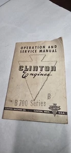 Vintage Clinton Engines B700 Series Operation & Service Manual - Clinton Machine - Bild 1 von 3