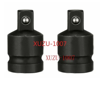 Pair 1/2'' to 3/8'' Drive Socket Reducer Air Impact Heavy Duty Ratchet Adapter - Image 1 of 4