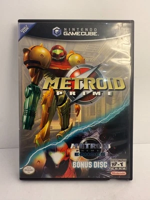 Metroid Prime with Echoes Bonus Disc (Nintendo GameCube) CIB! Complete In Box - Image 1 of 4