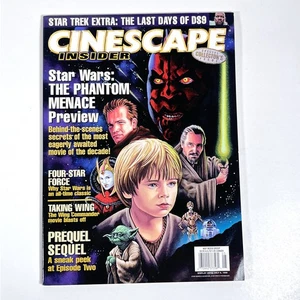 Cinescape Insider 1999 Star Wars Phantom Menace Vol 5 #3 Bagged & Boarded - Picture 1 of 8