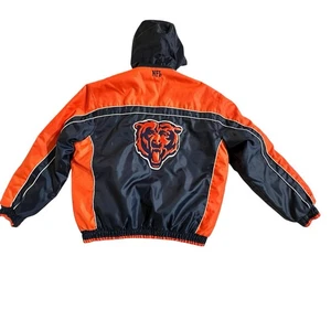 Chicago Bears Mantel Jacke NFL Größe Large Kapuze isoliert gesteppt GIII Apparel - Bild 1 von 12