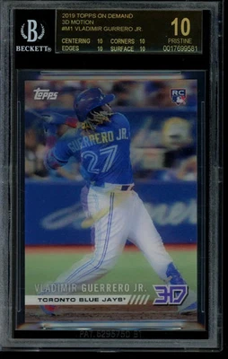2019 Topps On Demand 3D #M1 Vladimir Guerrero Jr. BGS 10 Black Label 17699581 - Image 1 of 2