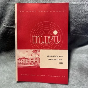 1973 National Radio Institute Modulation and Demodulation B206 Vintage - Zdjęcie 1 z 5