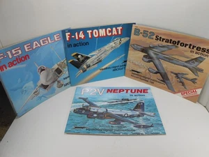 4  AIRPLANES IN ACTION Eagle/Tomcat/Stratofortress/Neptune BOOKS - Picture 1 of 1