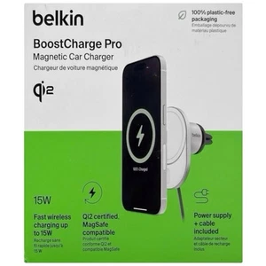 Belkin BoostCharge Pro Magnetic Magsafe 15W Qi2 Bezprzewodowa ładowarka samochodowa - Zdjęcie 1 z 6