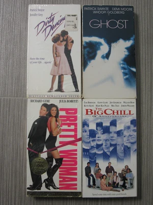 ROM COM VHS LOT - GHOST, PRETTY WOMAN, DIRTY DANCING, BIG CHILL Foto 1 de 4