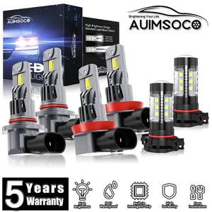 For GMC Sierra 1500 2500HD 3500HD 2007-2019 6x LED Headlight Super Bright Bulbs - Picture 1 of 19
