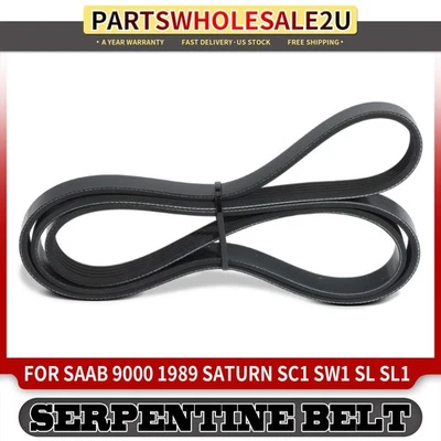 63.5" Serpentine Belt for Saab 9000 1989 Saturn SC1 SW1 1993-1999 SL SL1 93-01 - Image 1 of 4