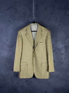 KITON Napoli Vintage Plaid 100% Cashmere Men’s Blazer Italy Designer - Picture 1 of 15