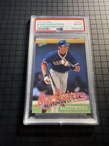 Fleer Ultra Platinum Medallion Molar Garciaparra 1997 #P327 PSA 8 🔥 Raro - Imagen 1 de 2