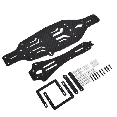 Carbon Chassis Frame Set for Tamiya TA03R-S 1/10 RC on-Road Car Upgrade Parts - Image 1 of 4