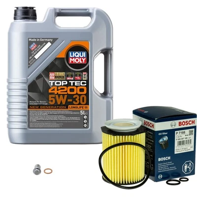 BOSCH Ölfilter 5 L LIQUI MOLY Top Tec 4200 5W-30 für Mercedes-Benz B-Klasse - Bild 1 von 4