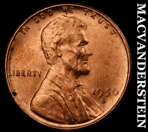 1950-S Lincoln Wheat Cent - Choice Gem Brilliant Uncirculated  No Reserve  #F780 - Picture 1 of 2