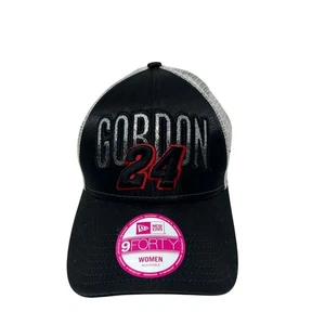 Gorra New Era Nascar Jeff Gordon 24 negra para mujer nueva con etiquetas - Imagen 1 de 6
