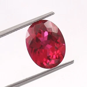 AAA 7.25 Ct Natural Flawless Blood Red Mozambique Ruby Loose Oval Gemstone Cut - Picture 1 of 4