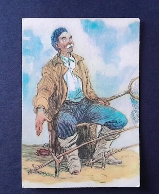 RUSSIA/USSR 1956 Post Card  Fisherman - Image 1 of 2