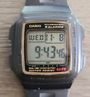 Casio F201WA-1A, Digital 10 Year Battery Chronograph Watch,Black Resin, 5 Alarms