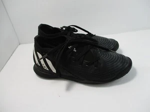 ADIDAS Predator Edge 3 Indoor Soccer Shoes Cleats Boys 1 1/2 Black Kids Youth - Picture 1 of 14