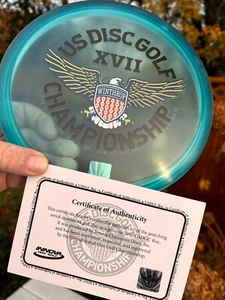 2015 Roc USDGC Disc Golf Crystal Blue Limited Innova COA New Rancho #3472 - Picture 1 of 23