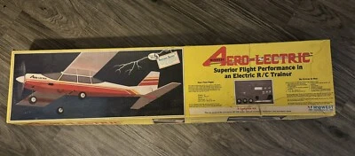 Midwest Aero-Lectric RC Airplane Balsa R/C Trainer Kit No. 163 Vintage Complete - Image 1 of 4