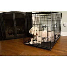 Iconic Pet - 48" Foldable Double Door Pet Dog Cat Training Crate with Divider