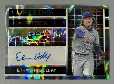2024 Leaf Valiant Ethan Holliday One of One 1/1 Silver Lava Rising Stock - Image 1 of 3