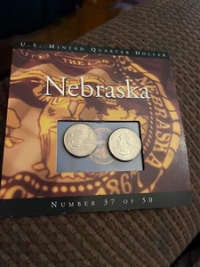 US Minted Quarter Dollar Nebraska Numbered Coin Set Sealed 37 Of 50 - Picture 1 of 1