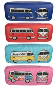 VW Volkswagen Camper Van Bus Retro Sunglasses Case Glasses Travel Box Protector - Picture 1 of 8