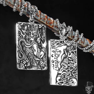 Sculpt Rings™ Halskette mit Anhänger Buddhistische Gottheit - Edelstahl - Bild 1 von 9