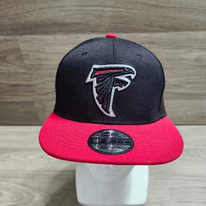 Men's NFL Atlanta Falcons New Era 9FIFTY SnapBack Hat Black NFC SOUTH NEW - Picture 1 of 10