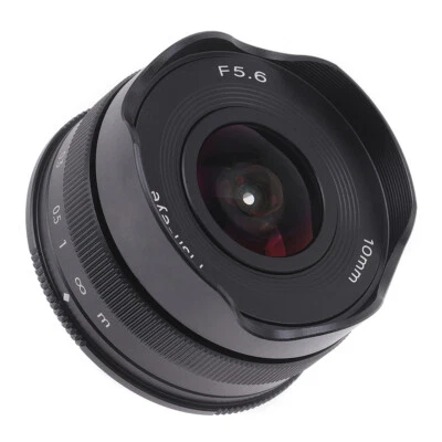 10mm F5.6 APS-C Wide Angle Fisheye Manual Focus Lens for FujiFilm X-mount Camera - Image 1 of 4