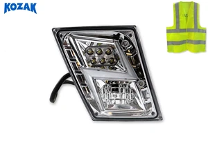 Fog Light Chrome Full LED Right Passenger Compatible with Volvo VNL 2004-2017 - Foto 1 di 9