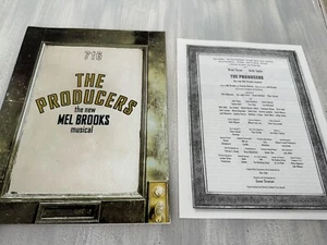 The Producers Souvenir Broadway Musical Program 2005 + Cast List - Picture 1 of 3