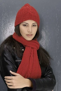 Lang Yarns CASHMERE CLASSIC Strickanleitung Schal und Mütze als d - Bild 1 von 1