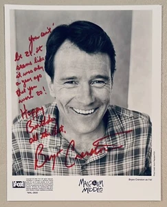 Bryan Cranston Signed Autographed 8x10 Photo BAS Beckett w Long Inscription - Picture 1 of 2