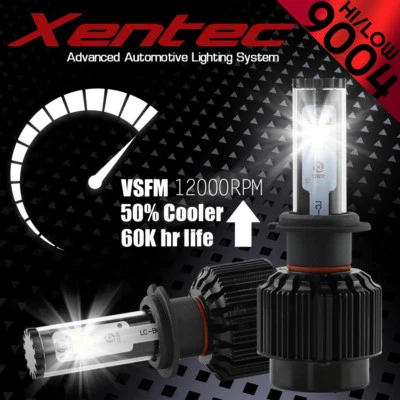 Kit faros LED XENTEC 488W 48800LM 9004 HB1 6000K 1986-1994 Mercury Topaz Foto 1 de 4