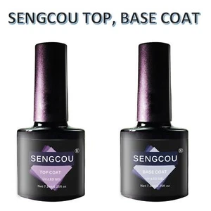 Sengcou Base Top And Coat Lack Hochglanz Nagelklar Profi UV LED Gel - Bild 1 von 10