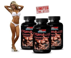  tongkat real Tribulus Terrestris 1000mg libido gains 3 Bottles 270 Tablets - Picture 1 of 12