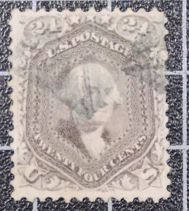 Scott 78 - 24 Cent Washington - schöner Stempel - gebraucht - SCV - 400,00 $ - Bild 1 von 2