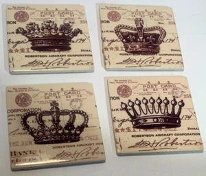 Queen-Crown Vintage Stil Keramik Fliesen Untersetzer - Bild 1 von 8
