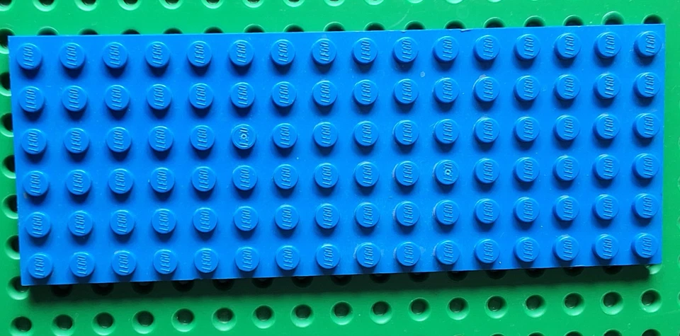Lego 1 x Platte Bauplatte 6x16 blau 3027 Zubehör Grundplatte - Bild 1 von 1
