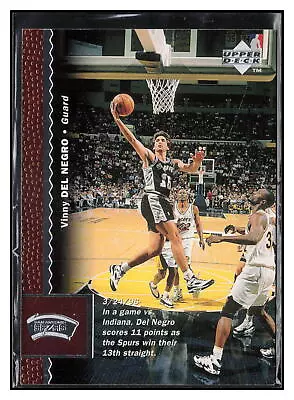 1996-97 Upper Deck #109 Vinny Del Negro - Image 1 of 2