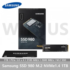 Samsung SSD 980 M.2 NVMe1.4 1TB MZ-V8V1T0BW PCIe 3.0x4 - Fedex Express - Picture 1 of 3
